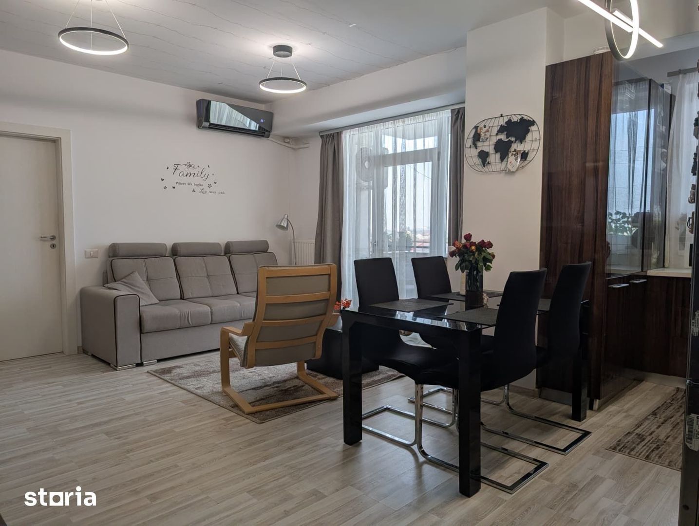 Vând apartament 3 camere, mobilat și utilat cu loc de parcare inclusă - Poză 1