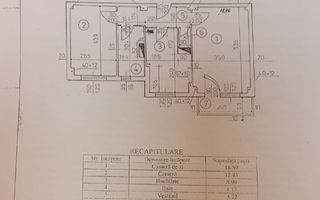 Apartament 2 camere | 4 minute Metrou Tineretului - Schiță 11