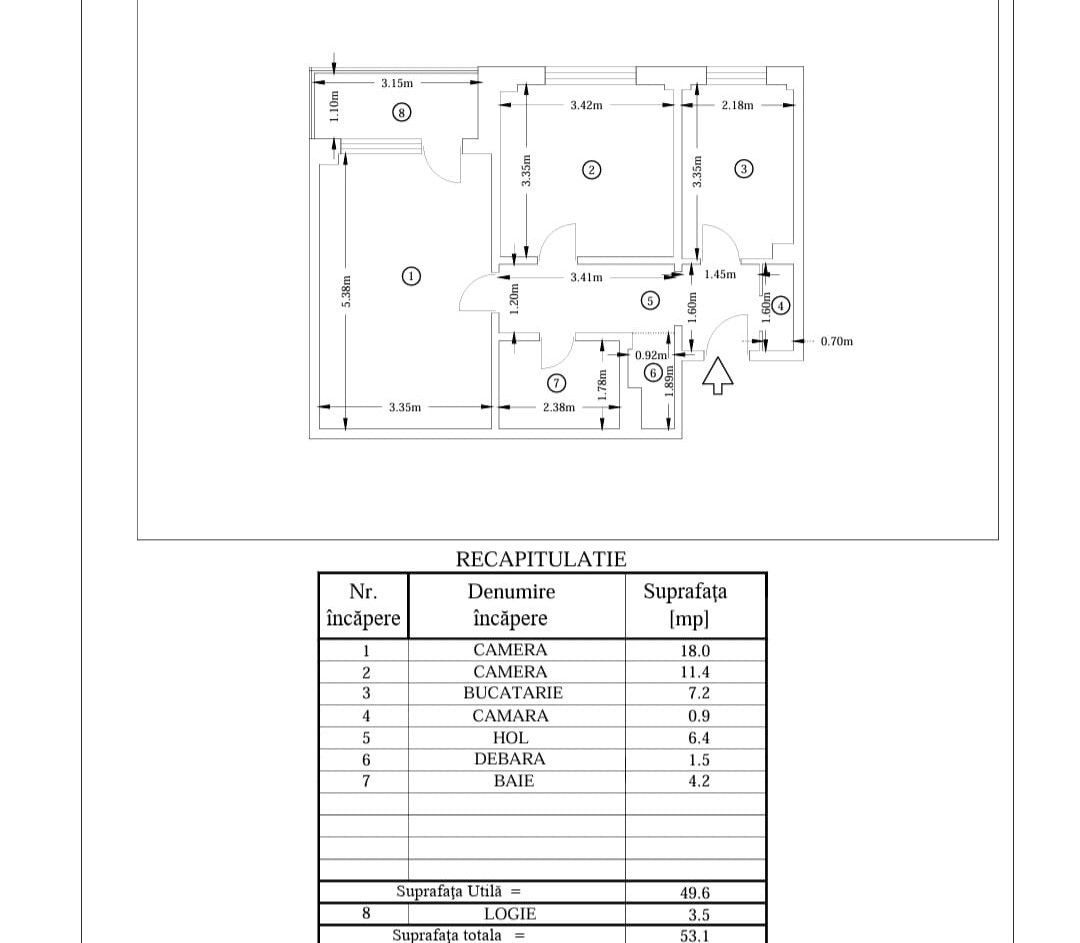 Apartament superb cu doua camere, Brancoveanu-Luica, 104.000€ - Poză 10