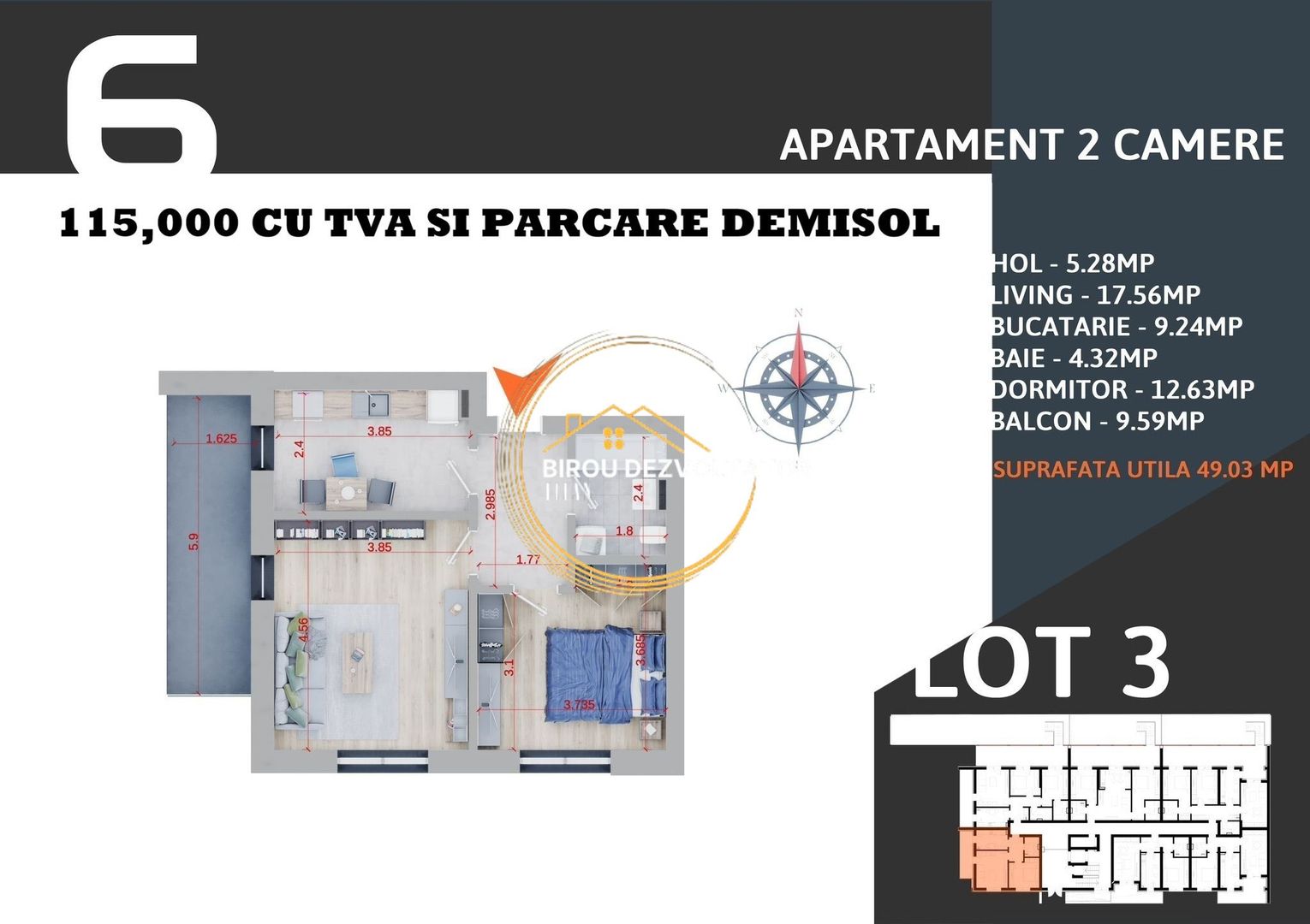 Finaizat Gata de locuit ansamblu premium Terasa mare Decomandat - Poză 2