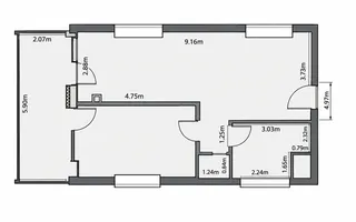 Apartament 2 camere, terasa, etaj intermediar, boxa, parcare - Poză 15