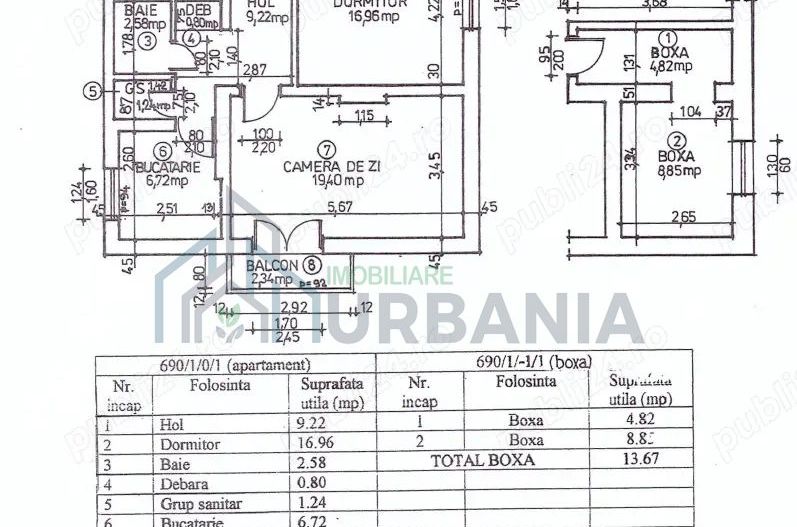 Ap 2 camere 60m2 + boxă 13m2, decomandat Iași Copou, str. Macazului 10 - Poză 2