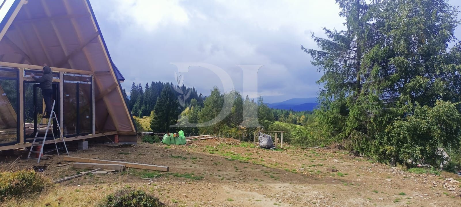 Cabana tip A frame si teren 1000 mp de vanzare / Marisel . Cluj - Poză 18