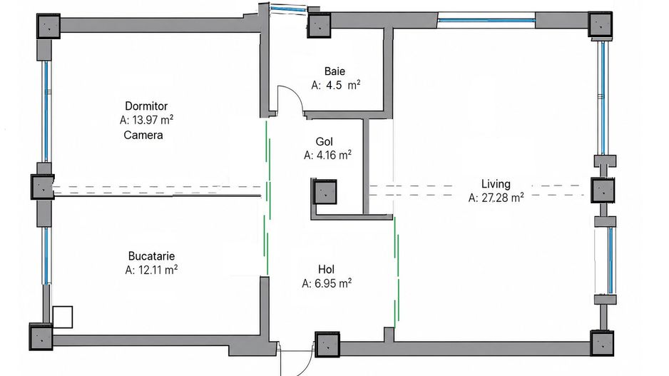 Apartament 3 camere de vânzare zona premium Buna Ziua Comision 0% - Poză 13