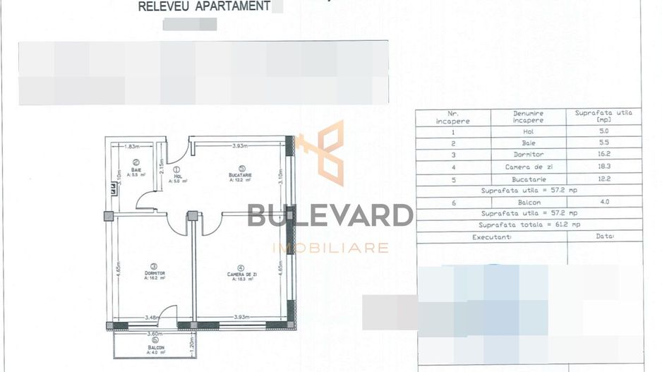 Apartament cu 3 camere/57 mp/CF/zona strazii Teilor! - Poză 3