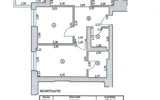 3 camere | parcare | Cortina North - Schiță 5
