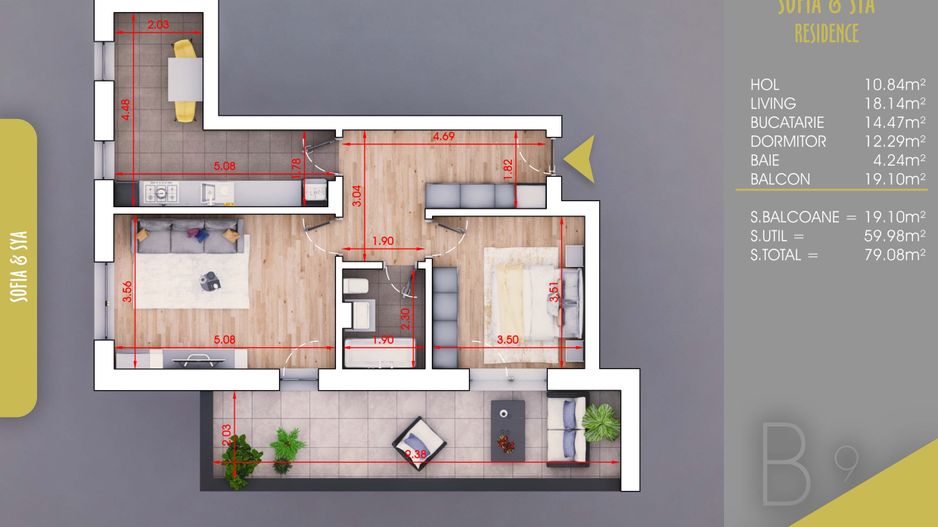 Apartament 2 camere Pallady, Parcare inclusa, Metrou N Teclu 10 min - Poză 7