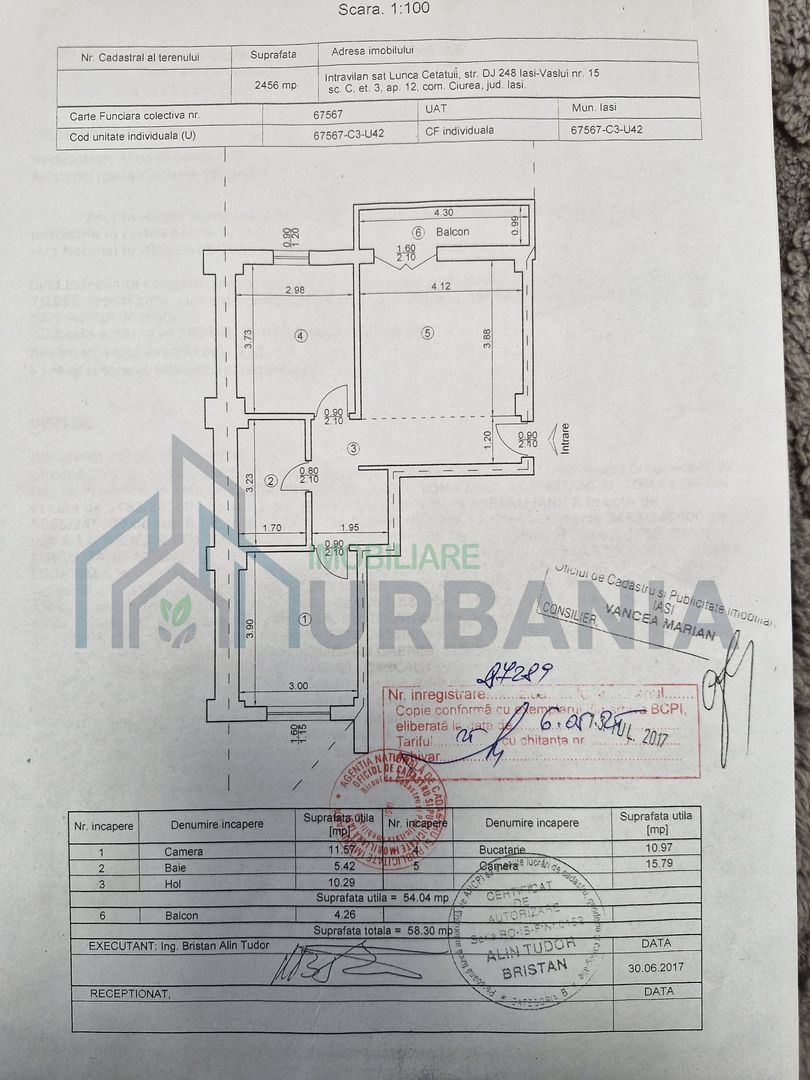 Apartament 2 camere de vânzare în Lunca Cetățuii - Poză 1