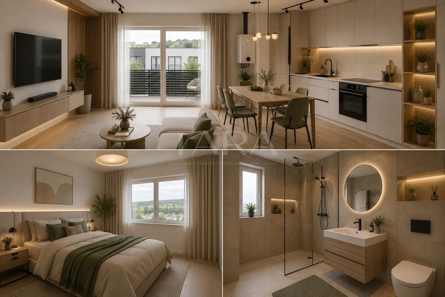 Pret avantajos! Vanzare apartament cu terasă și view spre Cluj, Baciu. - Poză 1