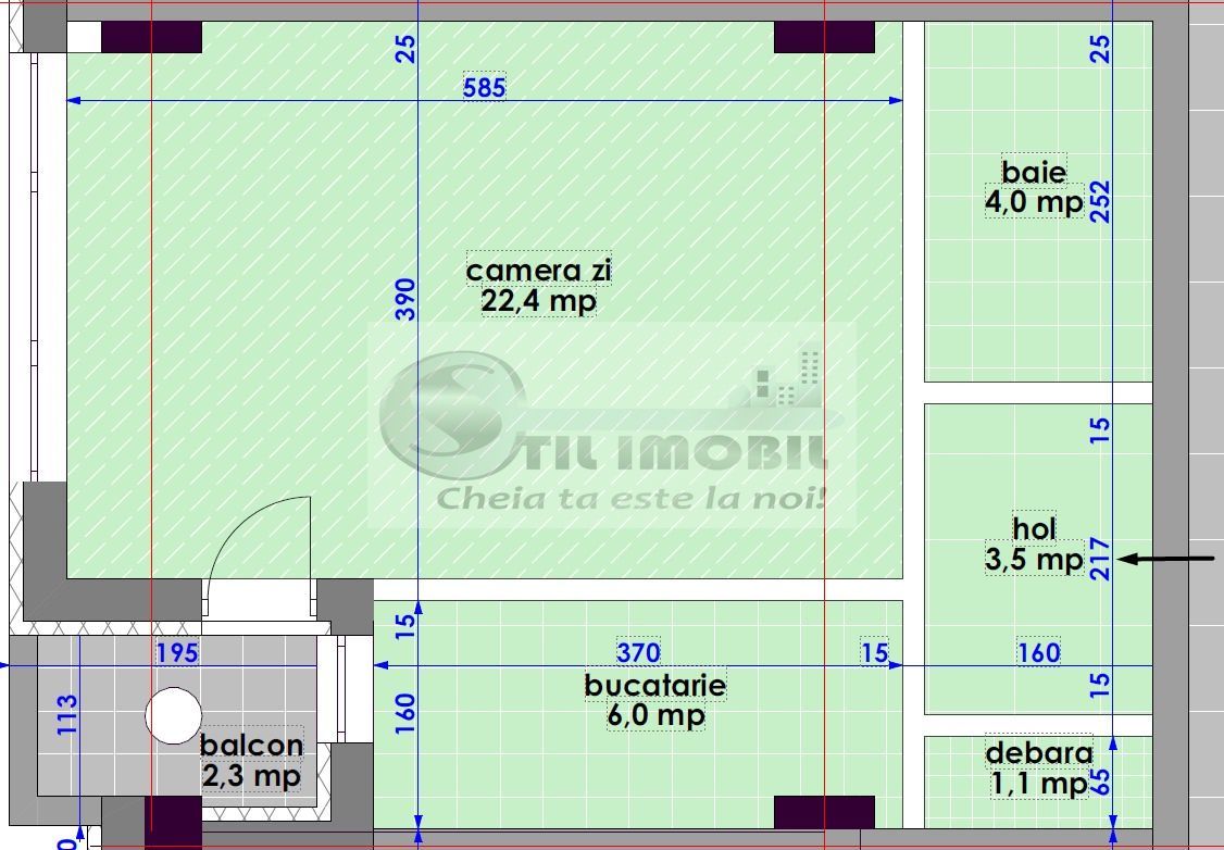 NICOLINA TUDOR NECULAI BLOC NOU APARTAMENT 1 CAMERA-62,400 € - Poză 3