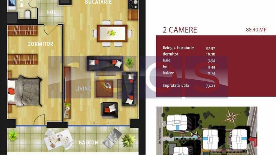 INCHIRIERE APARTAMENT INCITY COMPLEX 2 CAMERE 74MP DRISTOR ALBA IULIA VITAN - Poză 12