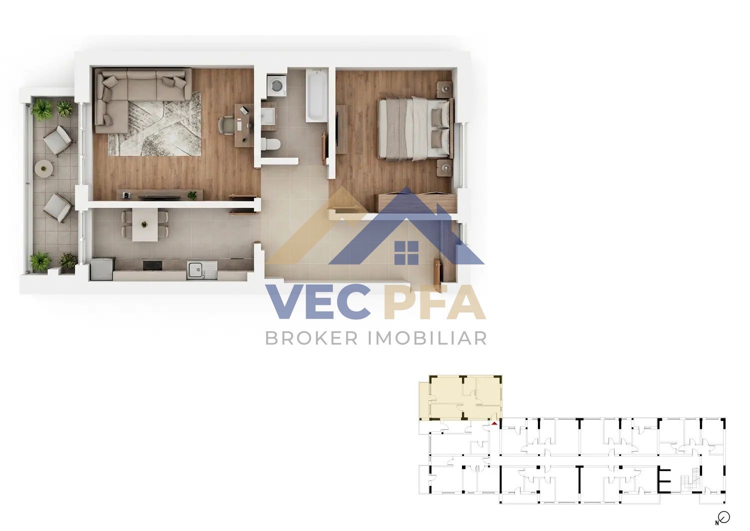 DISCOUNT 3-5% Apartamente 2 Camere Decomandate | Comision 0% - Poză 6