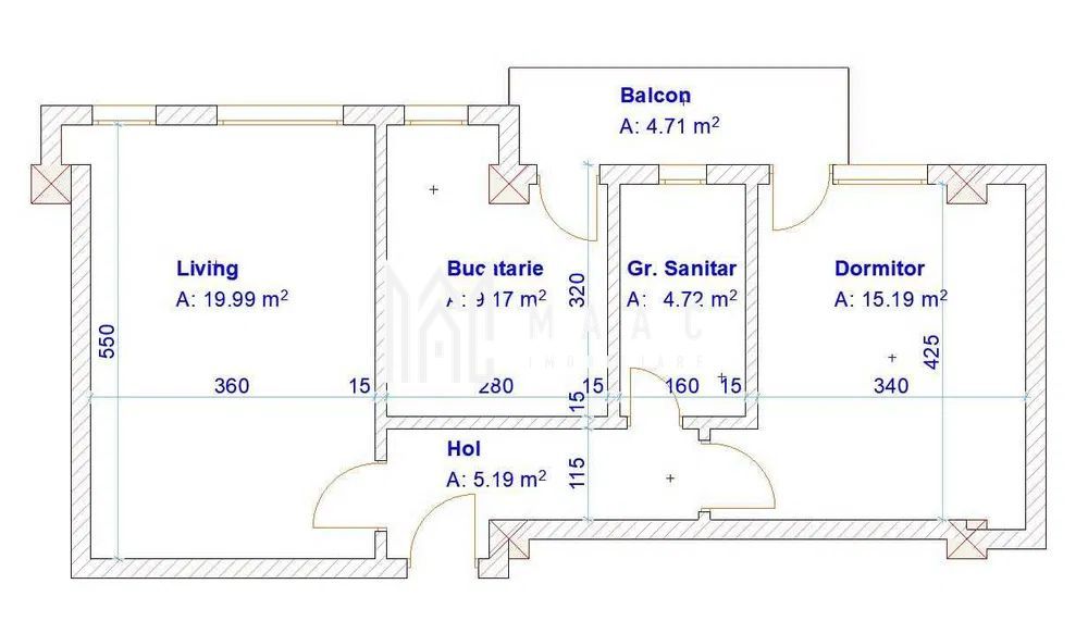Apartament 2 camere | Etaj 3 | Balcon | Parcare | Turnisor - Poză 2