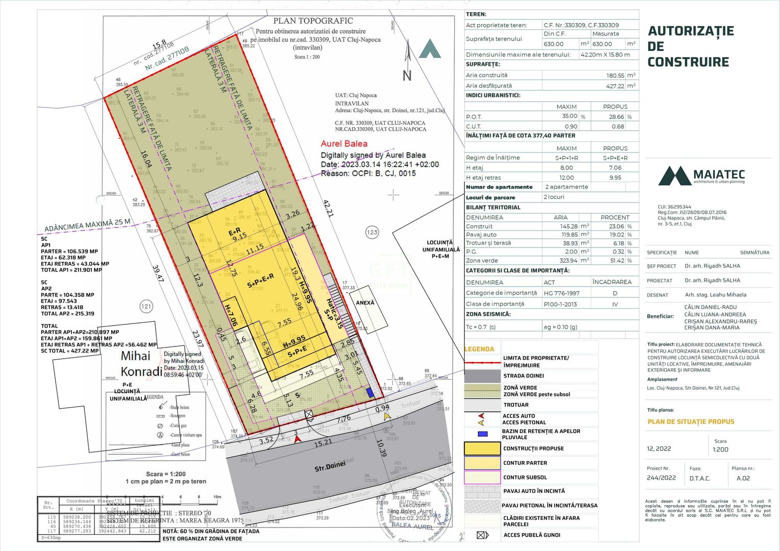 Teren+ proiect+autorizatie de constuire, view deosebit - Poză 3