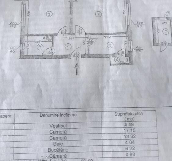 2 CAMERE DECOMANDAT || Primaverii || Jean Monet - Schiță 23