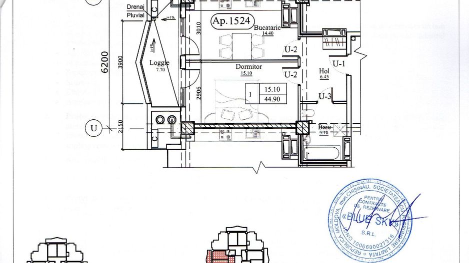 Newton House Grădina Botanică | Etaj 15 | Loggie panoramică 7,7 m² - Poză 2