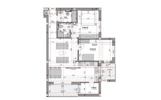 Apartament 3 camere cu 2 bai si 2 terase  - etaj 1, finisat la cheie - Poză 9