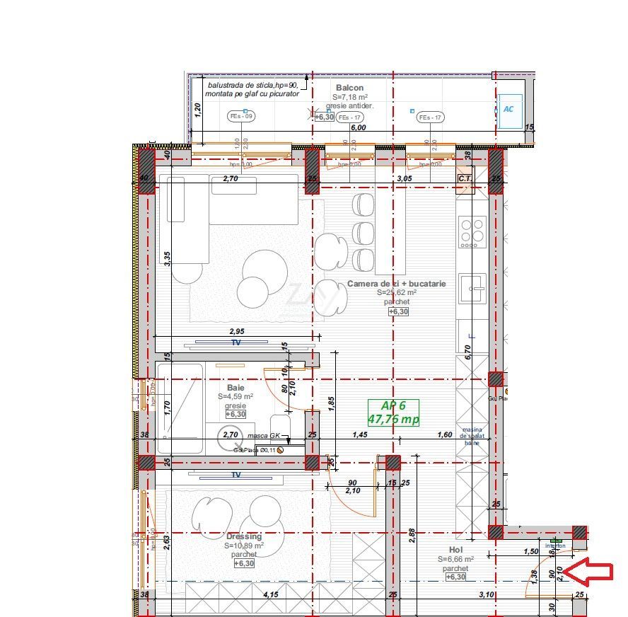 Bloc nou cu finisaje superioare. Etaj intermediar. Loc de parcare - Poză 8
