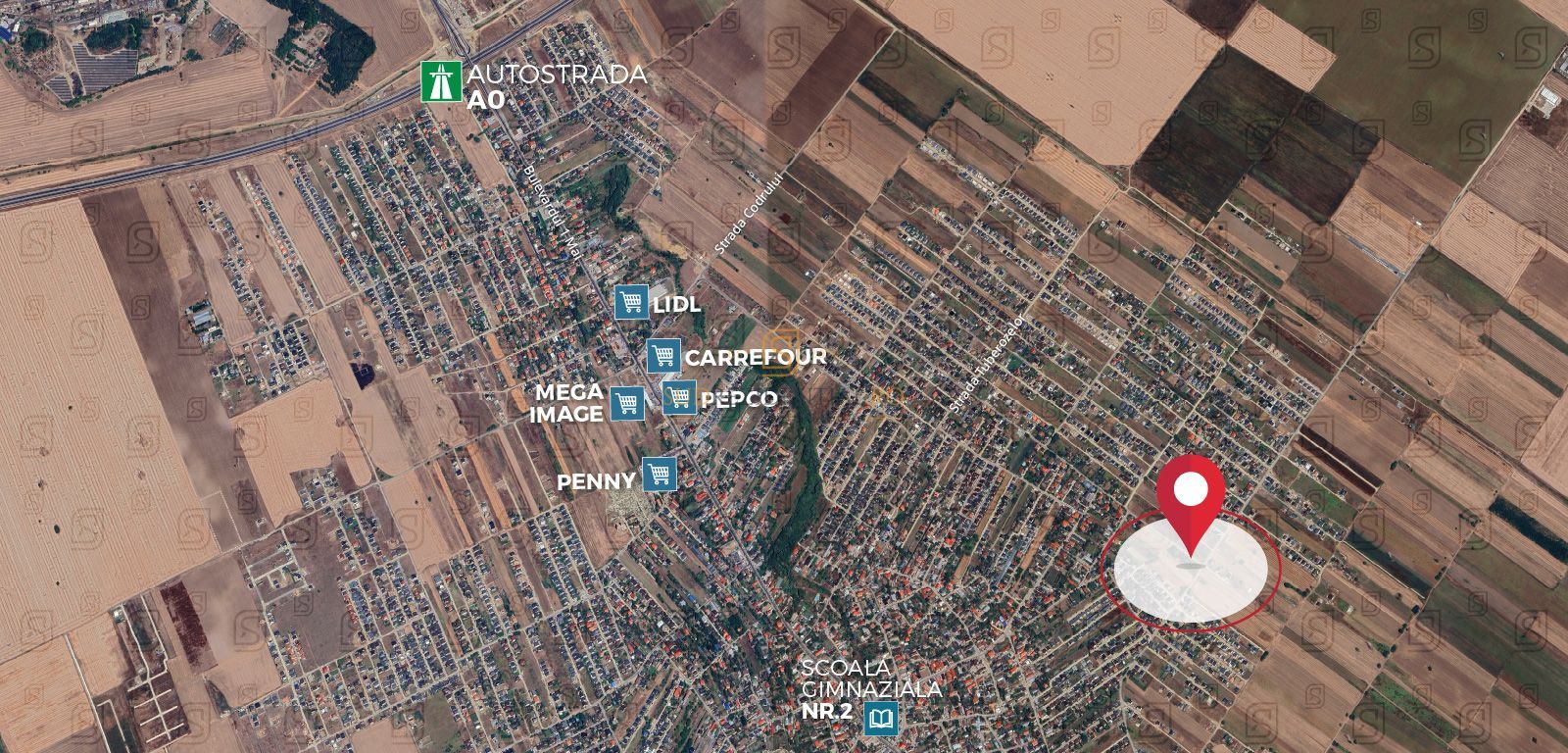 Teren intravilan, 500 mp, Str. Trandafirilor - Comuna Berceni - Poză 3
