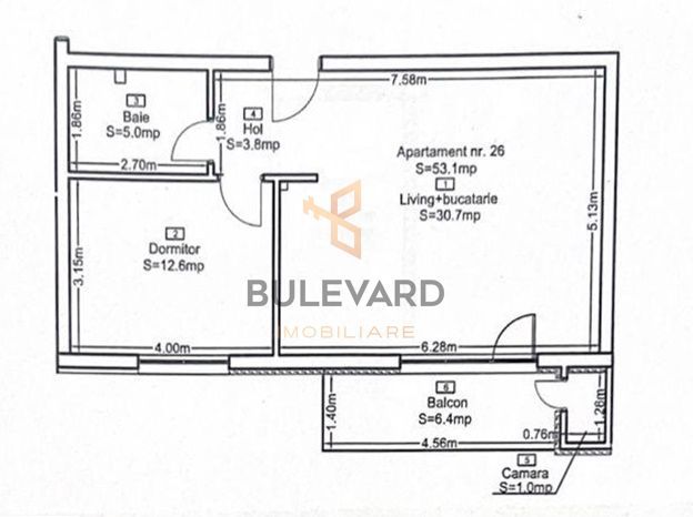 Apartament modern cu 2 camere + garaj subteran! - Poză 8
