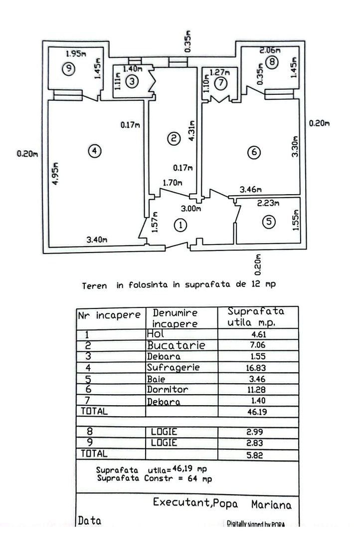 Apartament cu 2 camere, etaj 2, VASLUI - zona Centru - Aurocor; - Poză 4