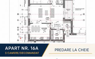 Apartament modern cu 3 camere, la cheie – zona Doamna Stanca - Schiță 12