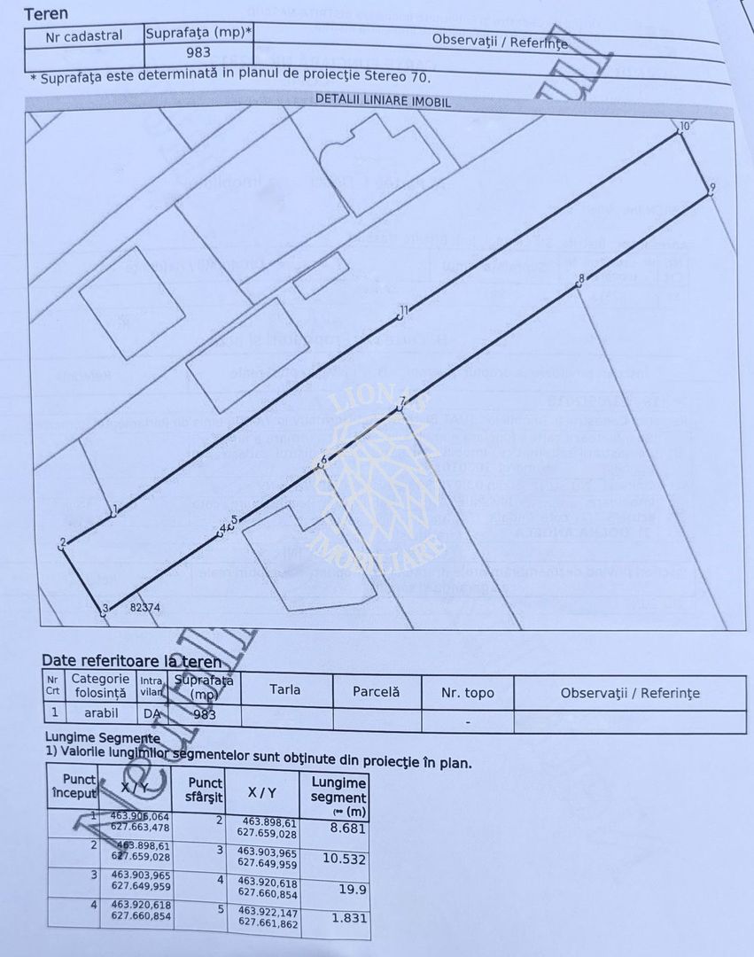 Teren intravilan 983 mp cu utilitati-ideal cabana, gradina-Zona Lac - Poză 2