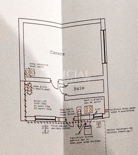 Apartament 1 Camera | 41 m2  | Curte comuna| Zona Central Baritiu - Poză 15
