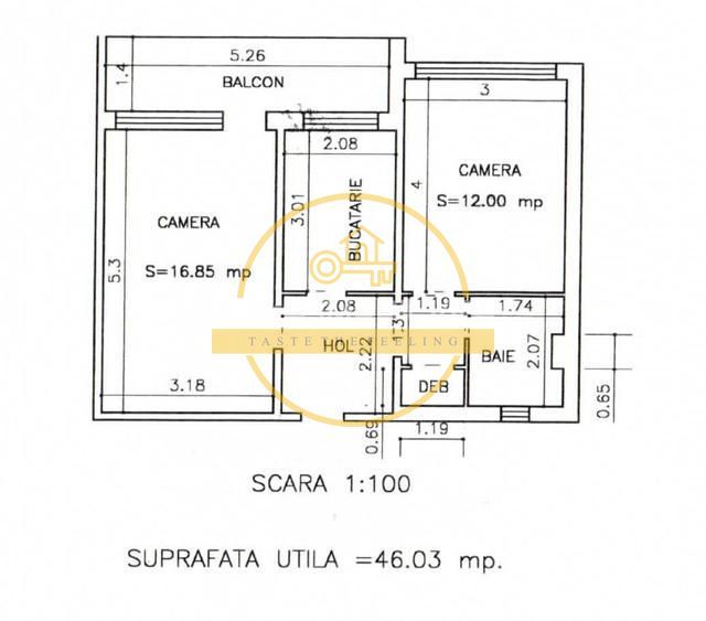 Apartament cu 2 camere/ 46mp / zona Tatarasi - Poză 7