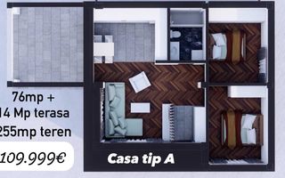 CASA INDIVIDUALA, TOATE UTILITATILE, RATE DEZVOLTATOR , COMISION 0% - Poză 2