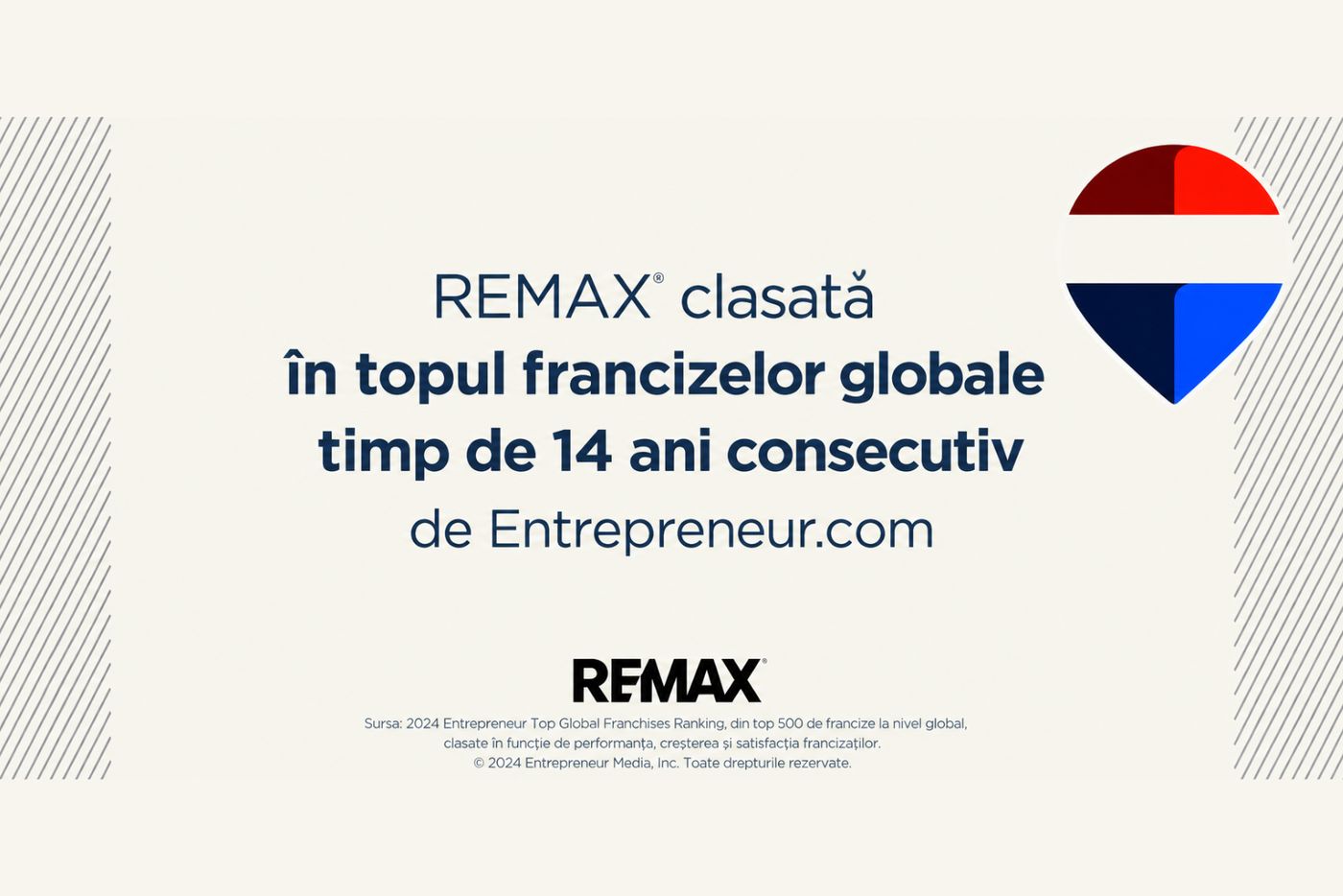 14 ani la rând: REMAX desemnată din nou o franciză globală de top