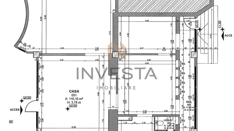 Spatiu Comercial de inchiriat - 124 mp - Zona Kaufland Marasti - Schiță 2