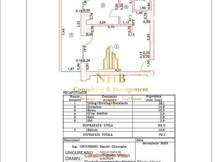 Apartament de vanzare 3 camere-Cortina126 -Pipera-PARCARE - Poză 8