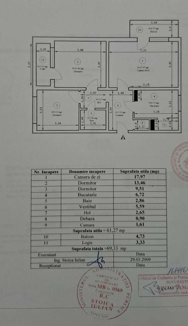 Vanzare Apartament 3 camere, etaj 2, bloc reabilitat, metrou Tudor Vladimirescu - Poză 6