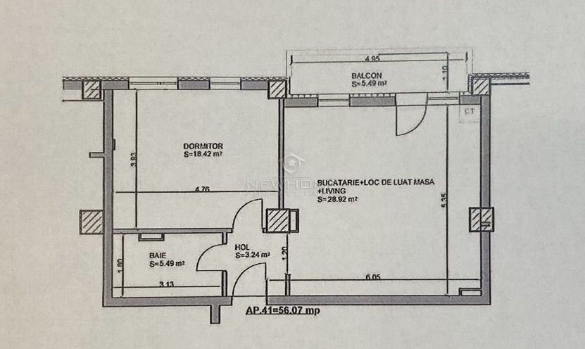 Apartamentul 2 camere, Parcare, zona Iulius Mall - Poză 17