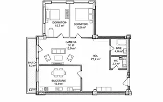 Apartament Satul German Bd. Europa - Schiță 20