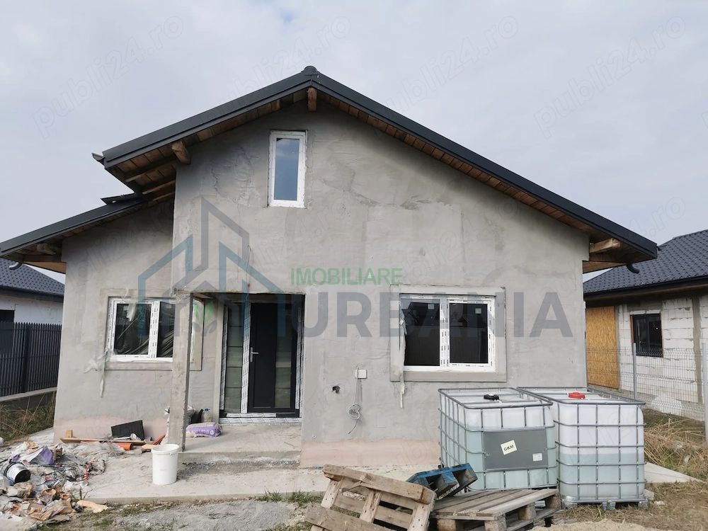 Casă la gri de vânzare în Popricani, Iași, teren 500 mp - Poză 6
