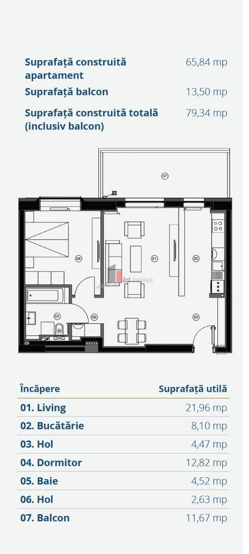 Apartament 2 camere Nord - Poză 16