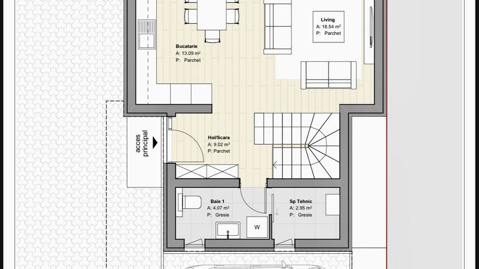 Casa individuala - 149 mp util - terasa rooftop cu jacuzzi de 32 mp - Poză 24