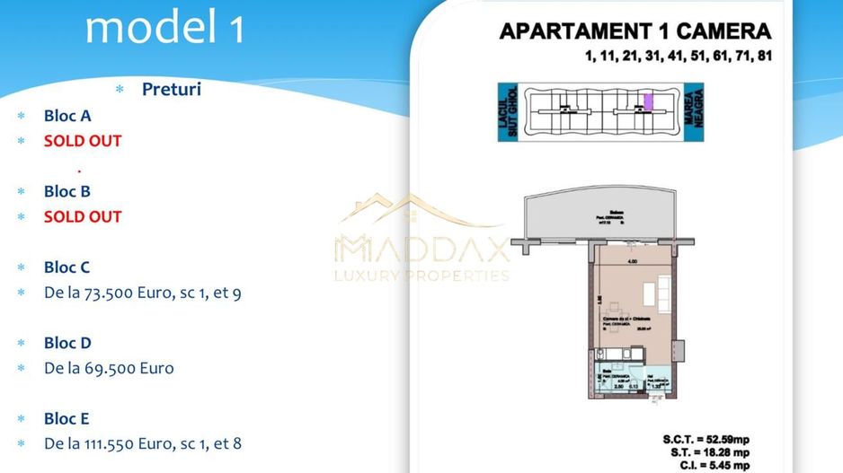 Studio la malul Marii Negre I 52,59 mp I Mamaia Nord - Poză 11