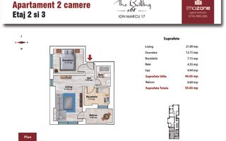 Apartament 2 camere, decomandat, etaj 1/5, Dr. Taberei - Plaza Mall  Comision 0% - Poză 1