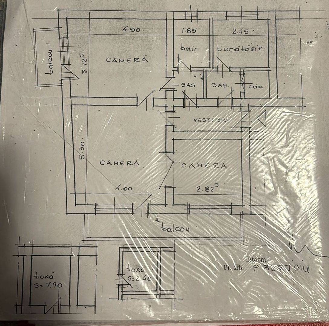 APARTAMENT 3 CAMERE - LUX | 2 BOXE | DOROBANTI - Schiță 20