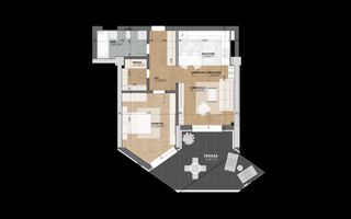 Apartament 2 camere de inchiriat | Selimbar, Sibiu | 77 mp, terasa, parcare - Poză 7