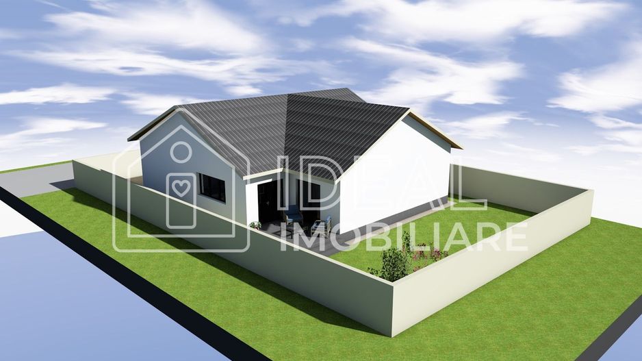 Casa Individuala pe un singur nivel cu 400 mp de teren, in Selimbar - Poză 3