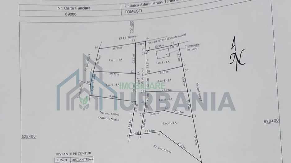Terenuri intravilan în satul Vladiceni, comuna Tomești - Poză 8