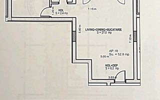 Apartament 2 camere nou | Parcare | Terasa | Lift | Central - Schiță 16