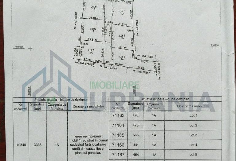 Teren de vânzare în Tomesti - Chicerea, 500 mp, cu utilități - Poză 2