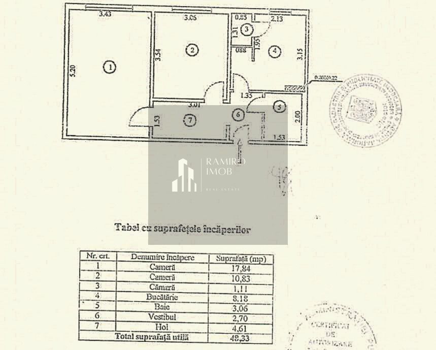 APARTAMENT 2 CAMERE, ZONA BRANCOVEANU, ETAJ 1, RENOVAT, MOBILAT/UTILAT - Poză 8