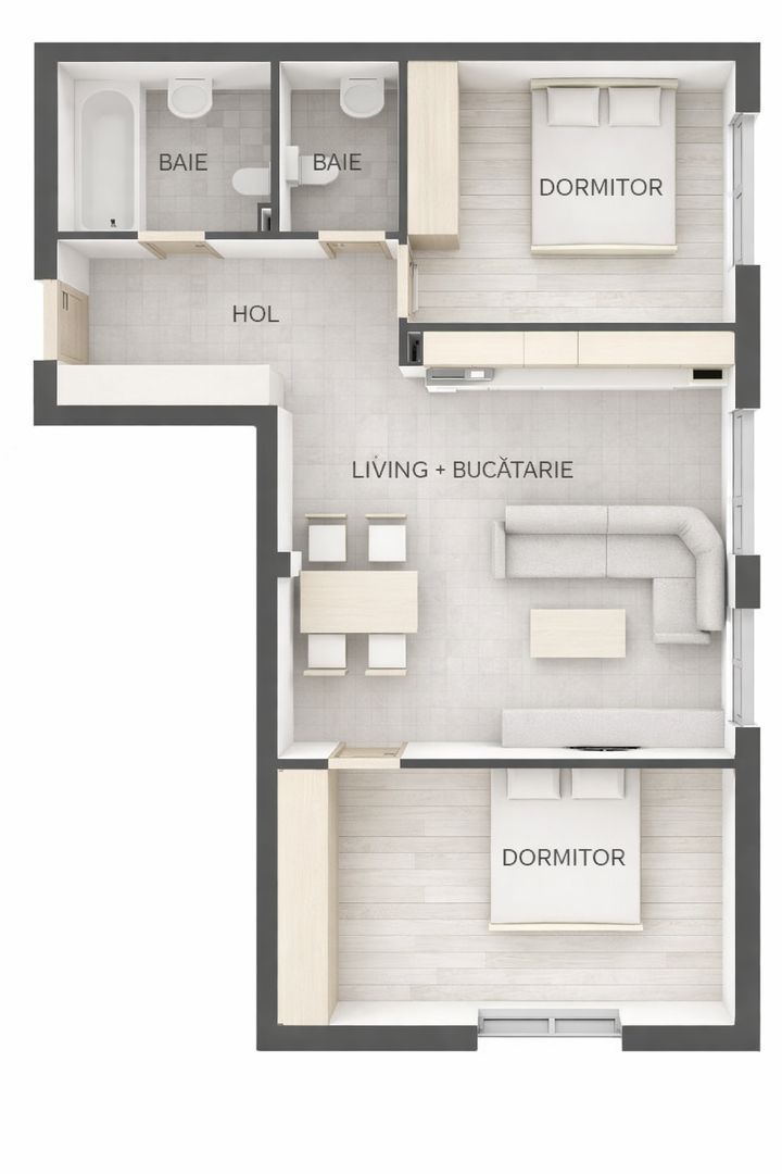 Ap 3 camere -Tautului Residence - zona Parcul Poligon SubCetate - Poză 3