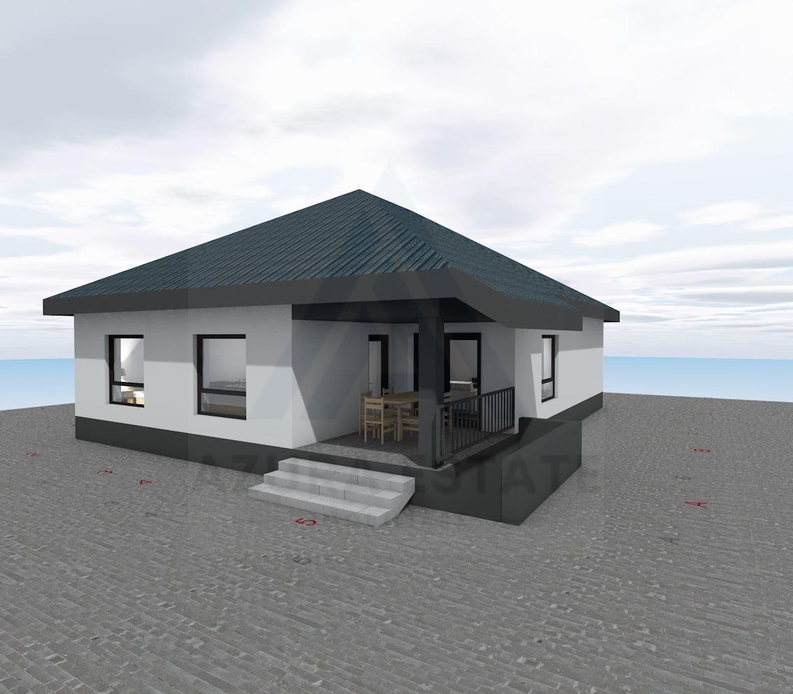 Casa premium pe un singur nivel 4 camere terasa pivnita Cristian - Poză 1